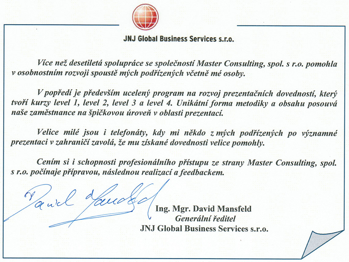 JNJ Global Business Services s.r.o.