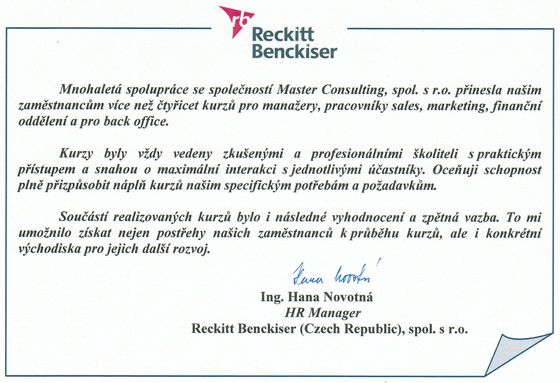 Reckitt Benckiser (Czech Republic), spol. s r.o.